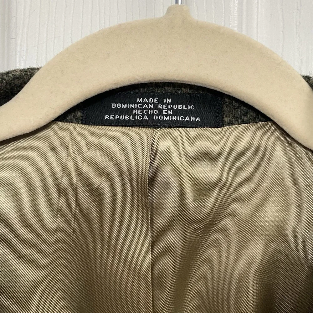Barrington Tweed Blazer 40S Two Button Sport Coat 100% Wool‎ Brown/Tan Dry Clean